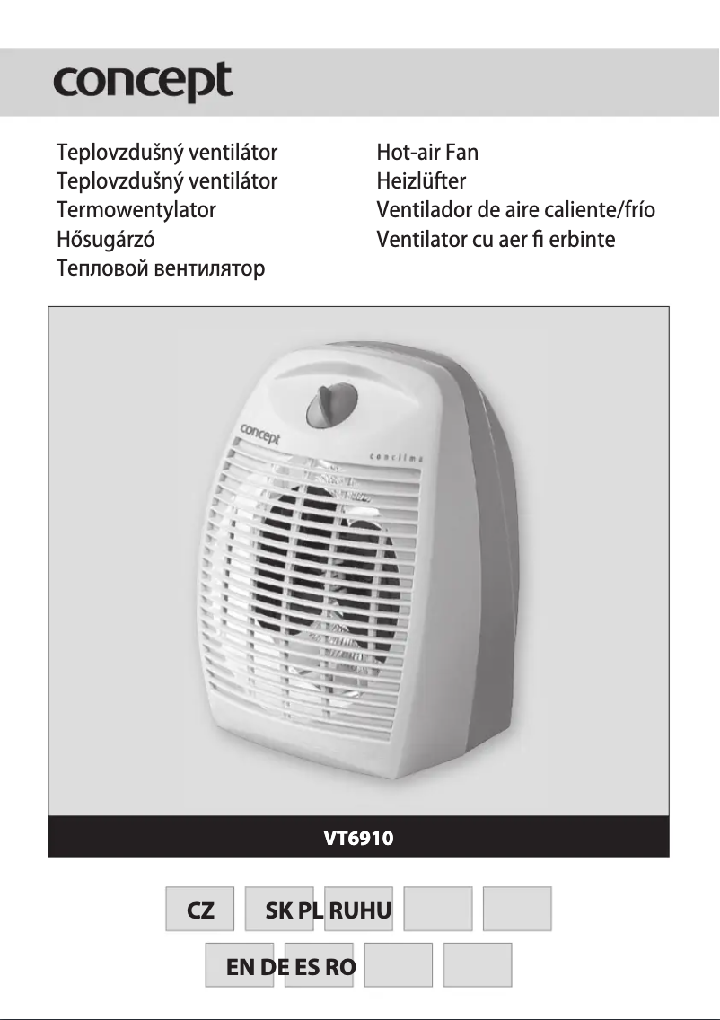 Image de la première page du manuel de l'appareil VT-6910