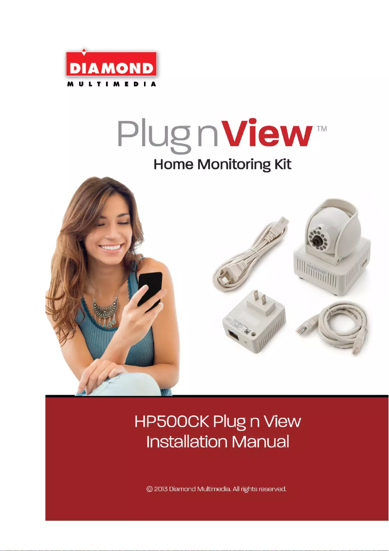 Page 1 de la notice Manuel utilisateur Diamond Plug'n View HP500CK