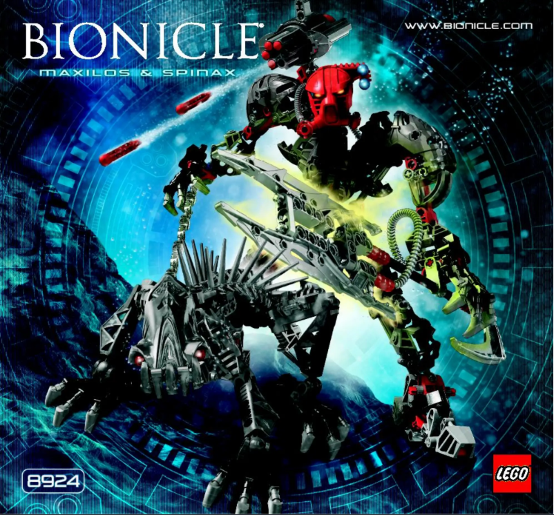 Image de la première page du manuel de l'appareil Bionicle 8924
