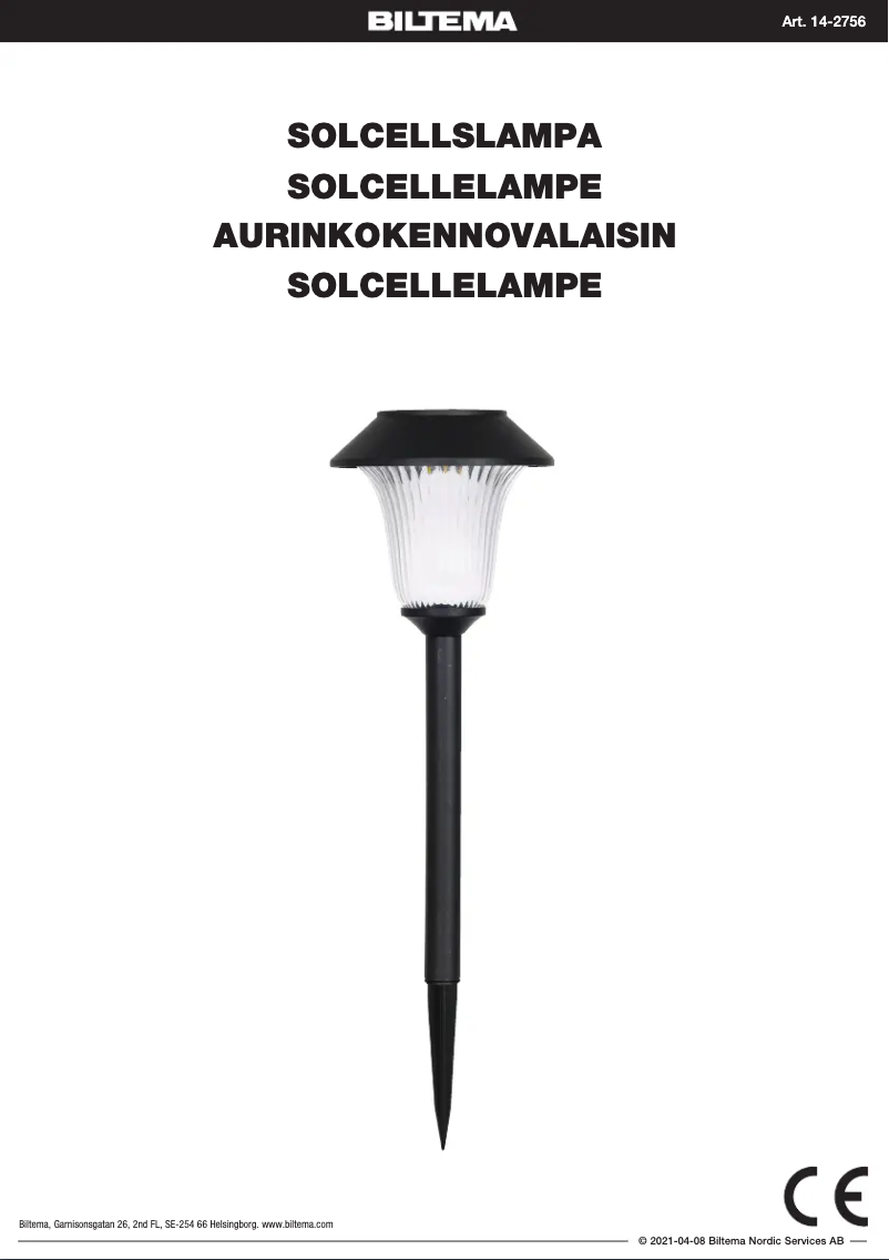 Imagen de la primera página del manual del dispositivo 14-2756