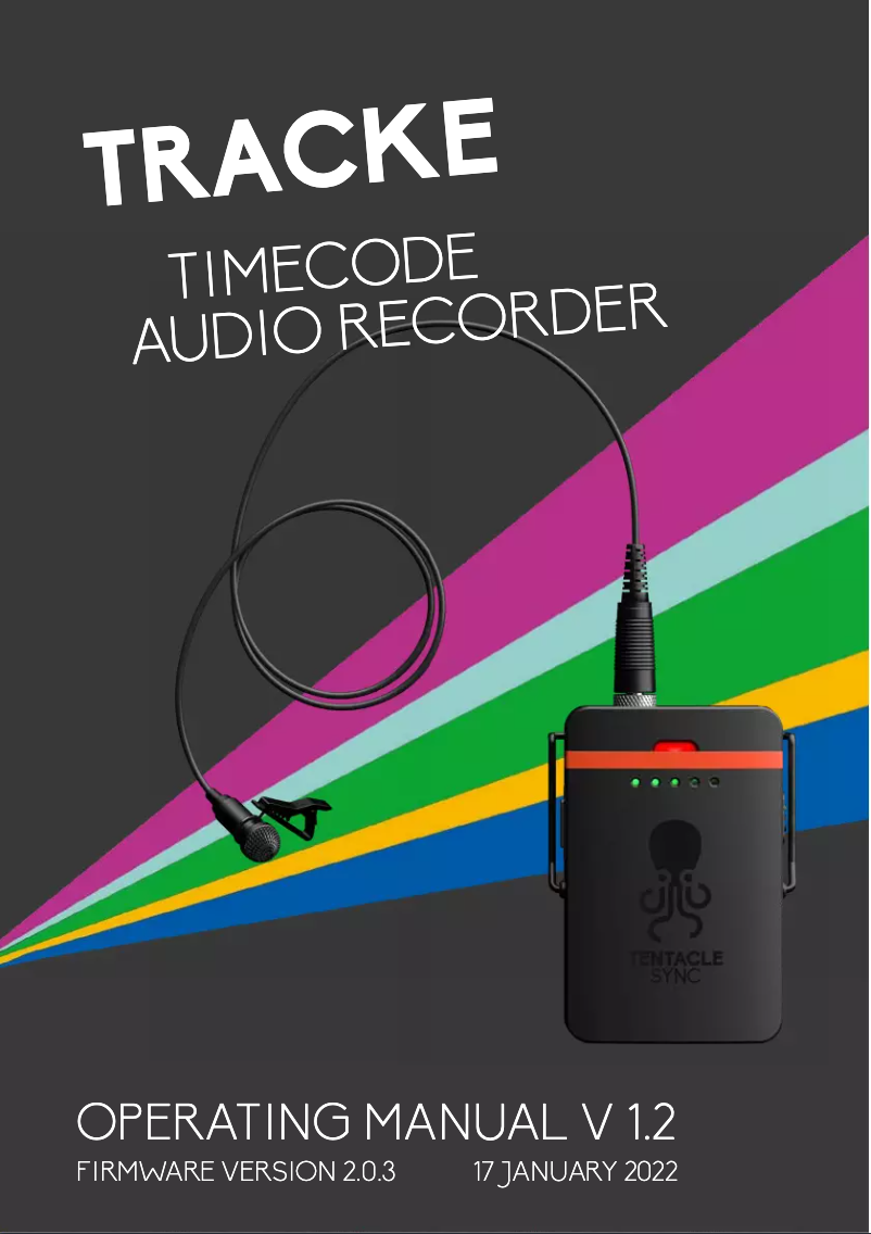 Image de la première page du manuel de l'appareil Track E