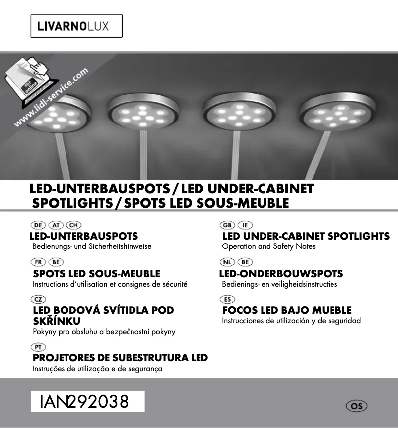 Page n°1 - Manuel utilisateur Livarno Lux IAN 292038