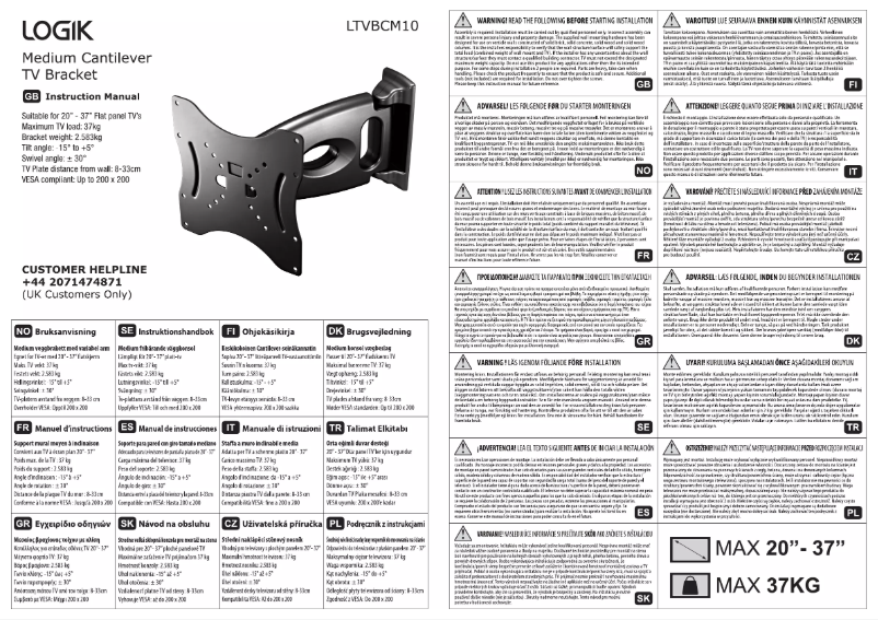 Imagen de la primera página del manual del dispositivo LTVBCM10