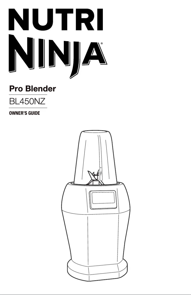 Page 1 de la notice Manuel utilisateur Nutri Ninja BL450NZ
