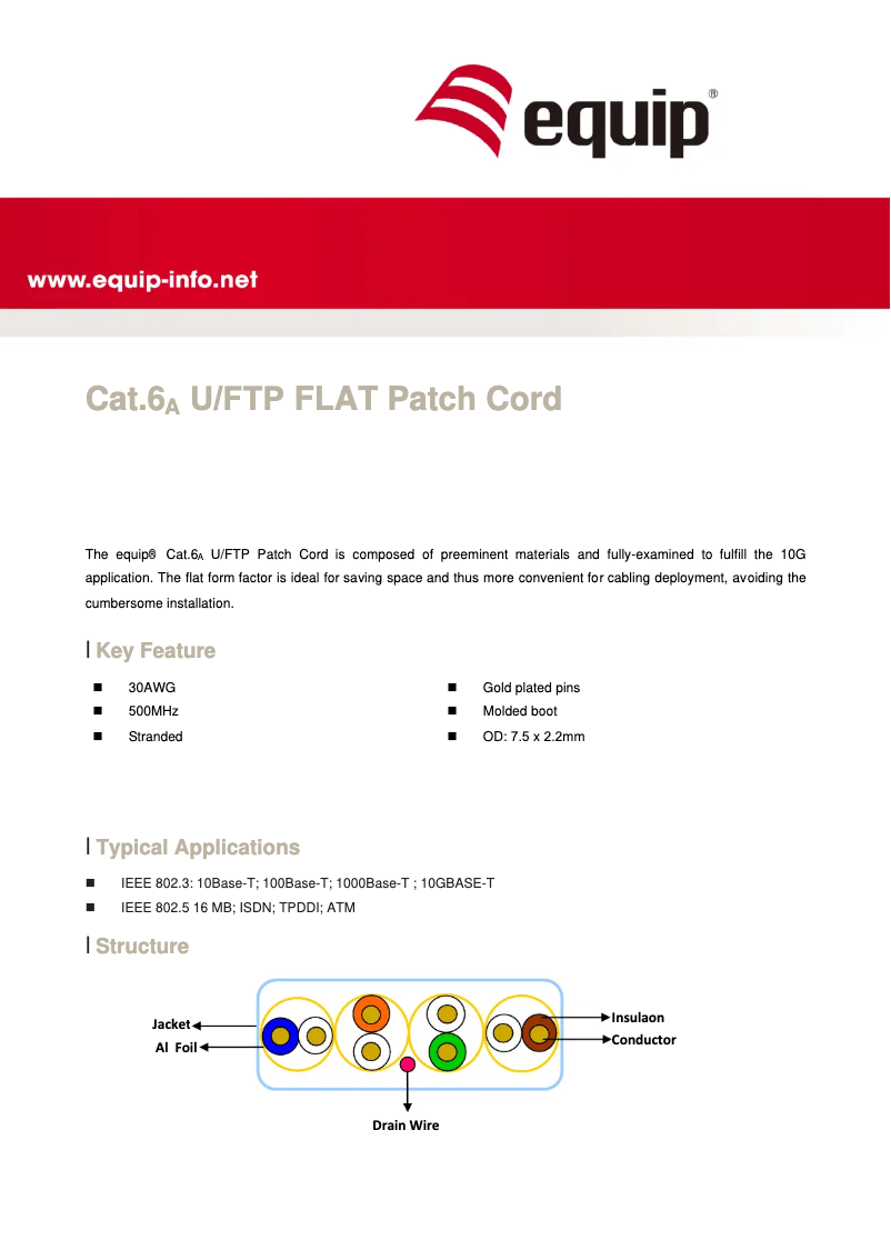 Page 1 de la notice Manuel utilisateur Equip 607611