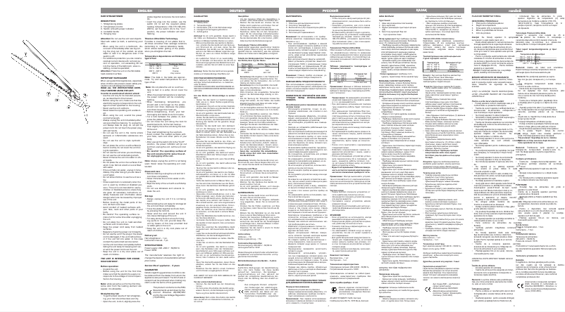 Page n°1 - Manuel utilisateur Vitek VT-2319 BK