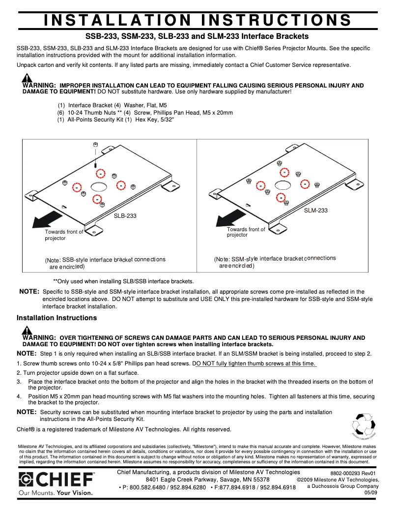 Image de la première page du manuel de l'appareil SLM233