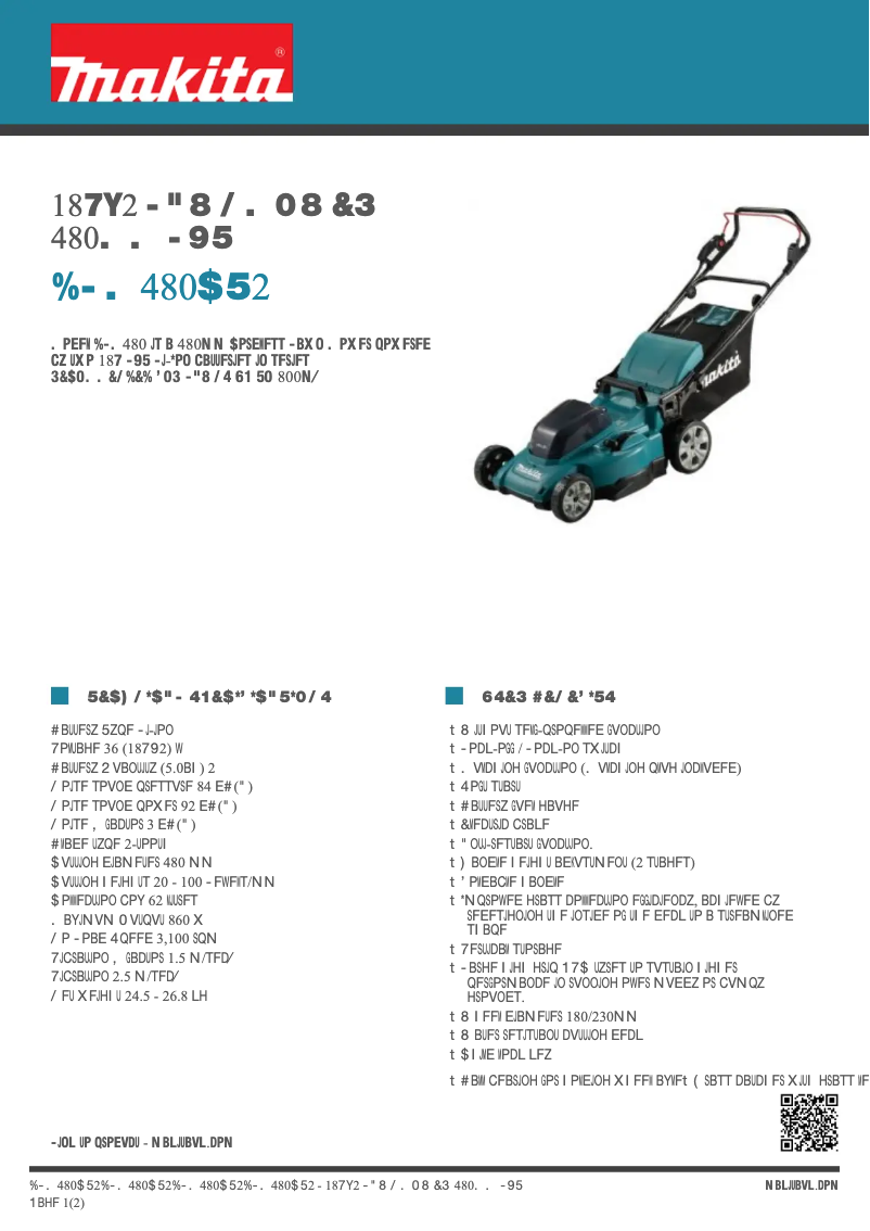 Image de la première page du manuel de l'appareil DLM480CT2