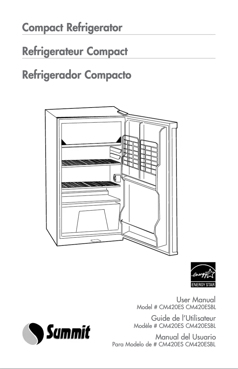 Image de la première page du manuel de l'appareil CM420ESBL