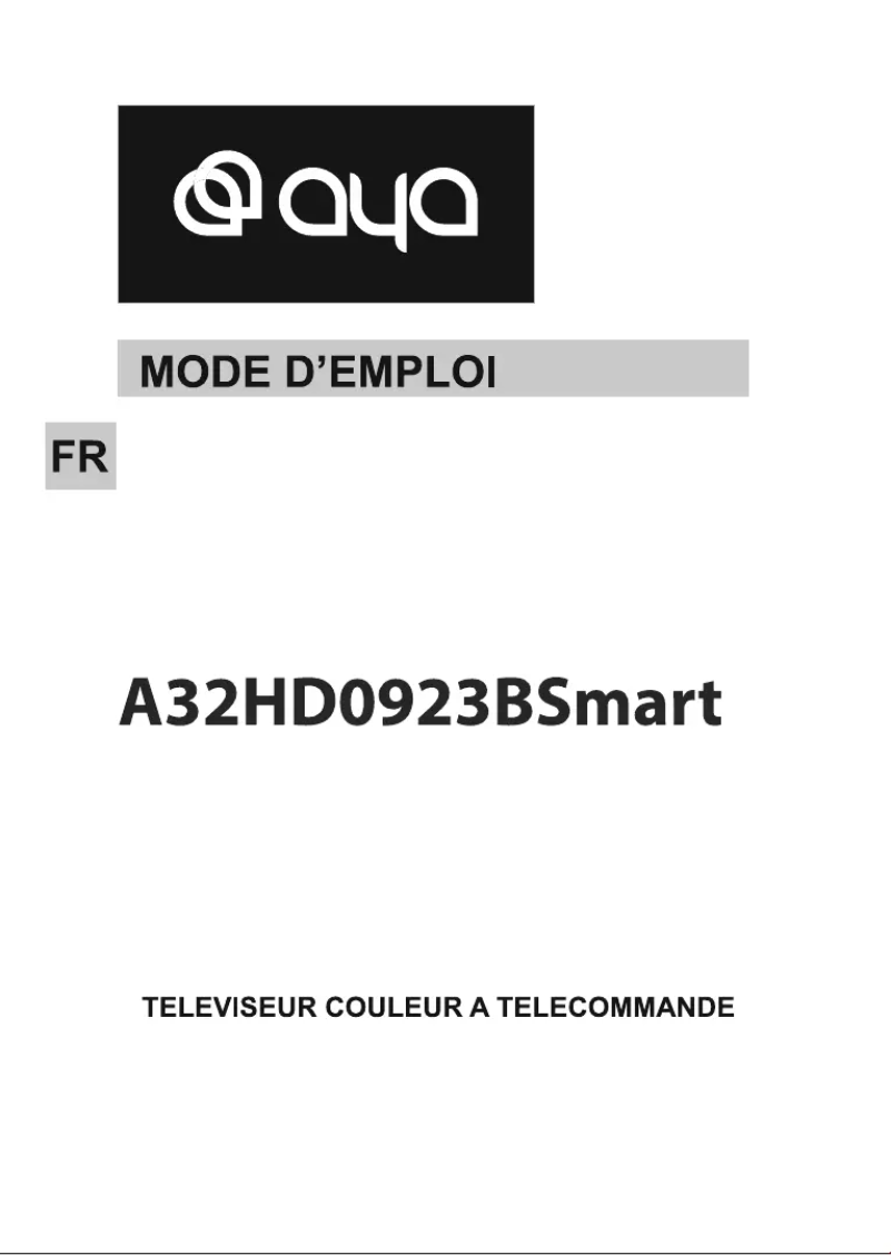 Image de la première page du manuel de l'appareil A32HD0923BS