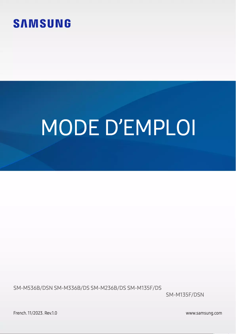 Página 1 del manual Manual de usuario Samsung Galaxy M53 5G