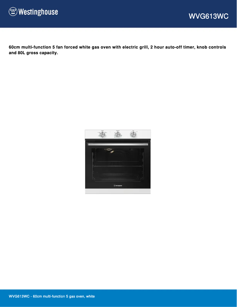 Image de la première page du manuel de l'appareil WVG613WCLP