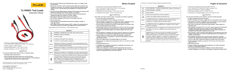 Page n°1 - Instructions / montage Fluke 393 FC
