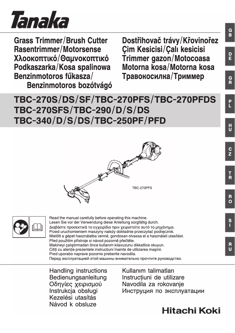 Page 1 de la notice Manuel utilisateur Tanaka TBC-340