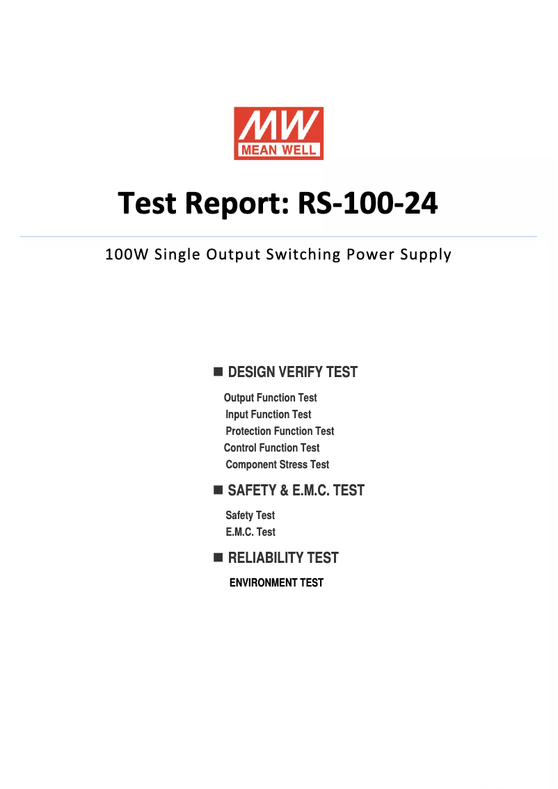 Image de la première page du manuel de l'appareil RS-100