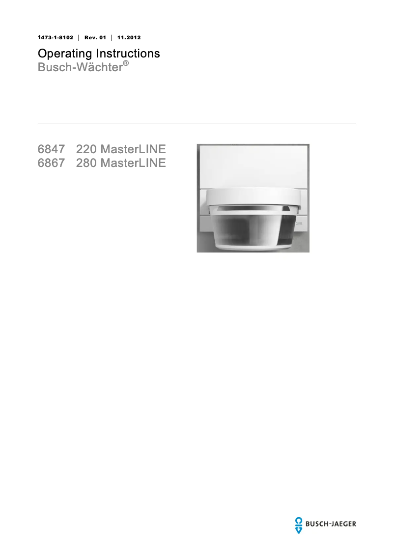 Image de la première page du manuel de l'appareil Sicherheitstechnik 6800-0-2521