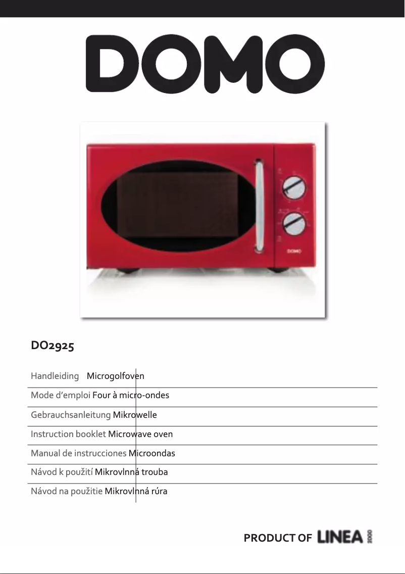 Page 1 de la notice Manuel utilisateur Domo DO2925