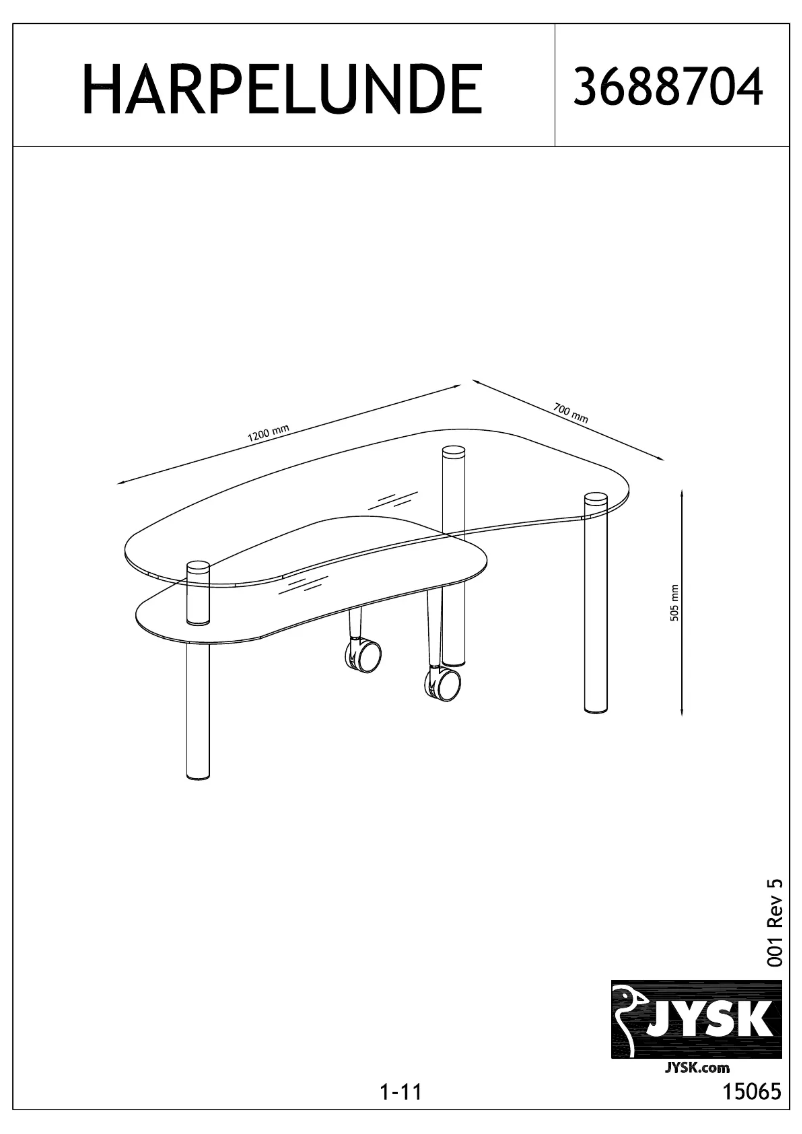 Image de la première page du manuel de l'appareil Harpelunde