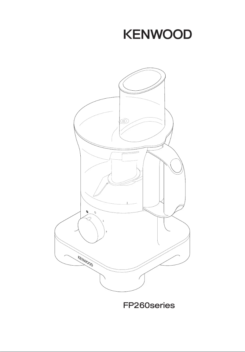 Page n°1 - Manuel utilisateur Kenwood FP260