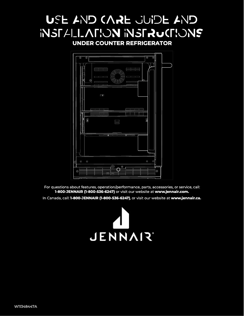 Page n°1 - Manuel utilisateur JennAir JUGFR242HX