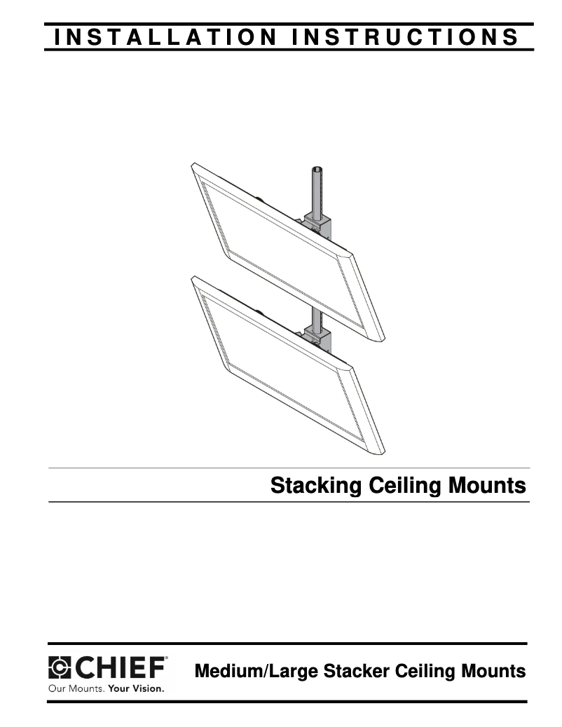 Página 1 del manual Manual de usuario Chief LCM1X2U