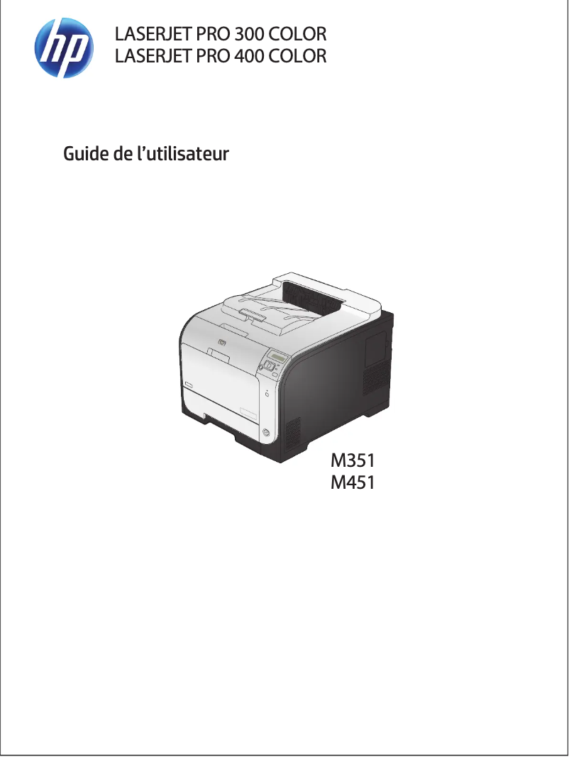 Page 1 de la notice Manuel utilisateur HP LaserJet Pro 351