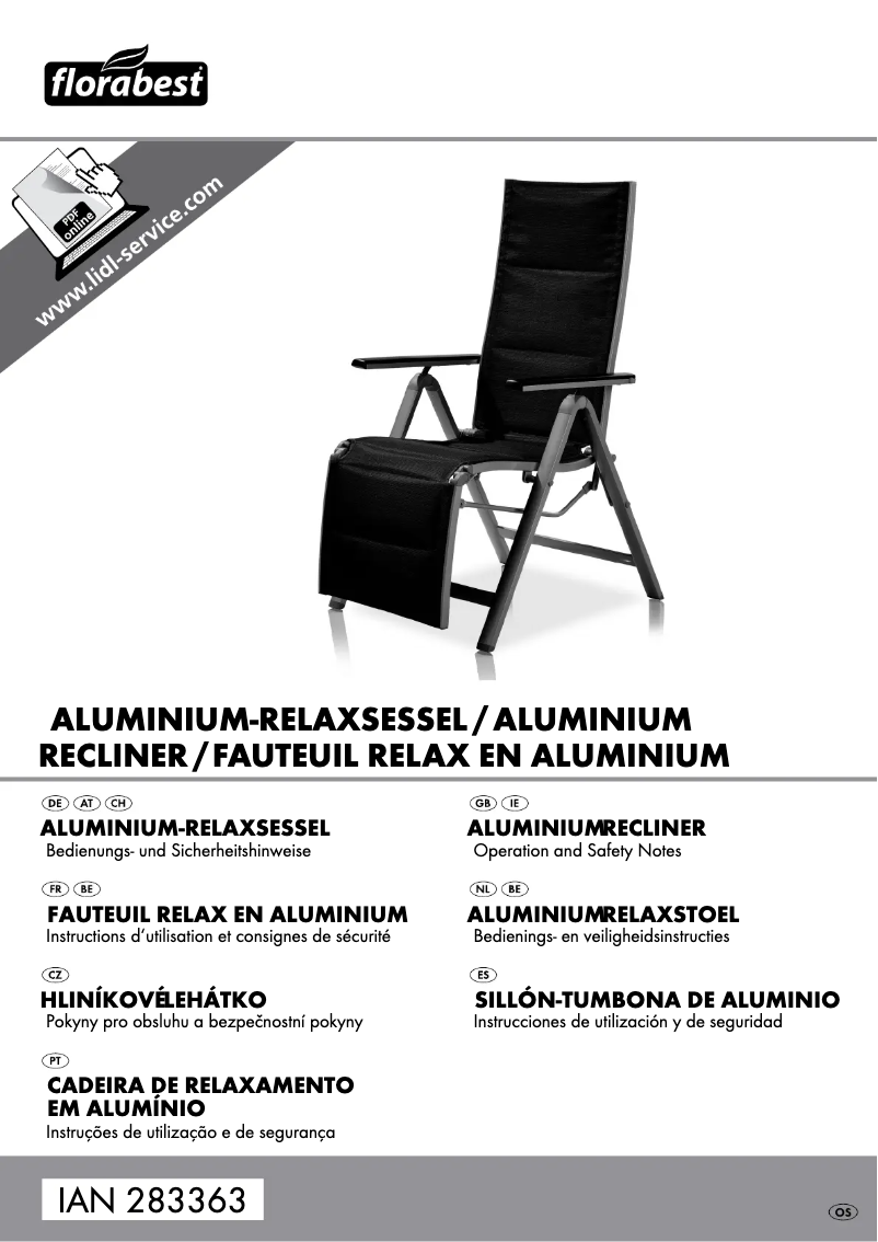 Page 1 de la notice Manuel utilisateur Florabest IAN 283363