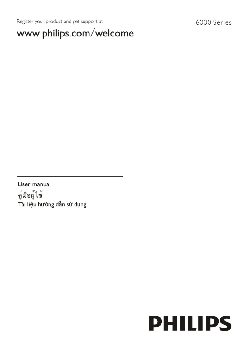 Imagen de la primera página del manual del dispositivo 6000 series 55PUT6002S