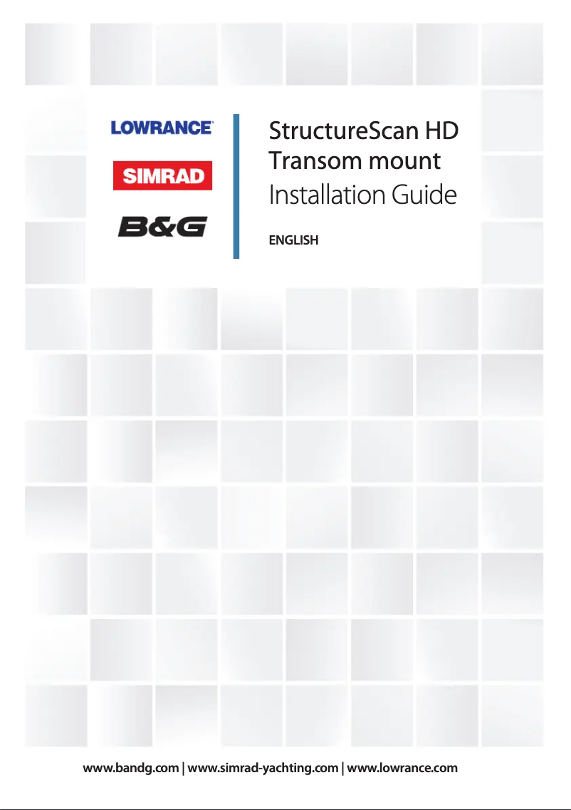 Page n°1 - Manuel utilisateur Simrad StructureScan HD Transom