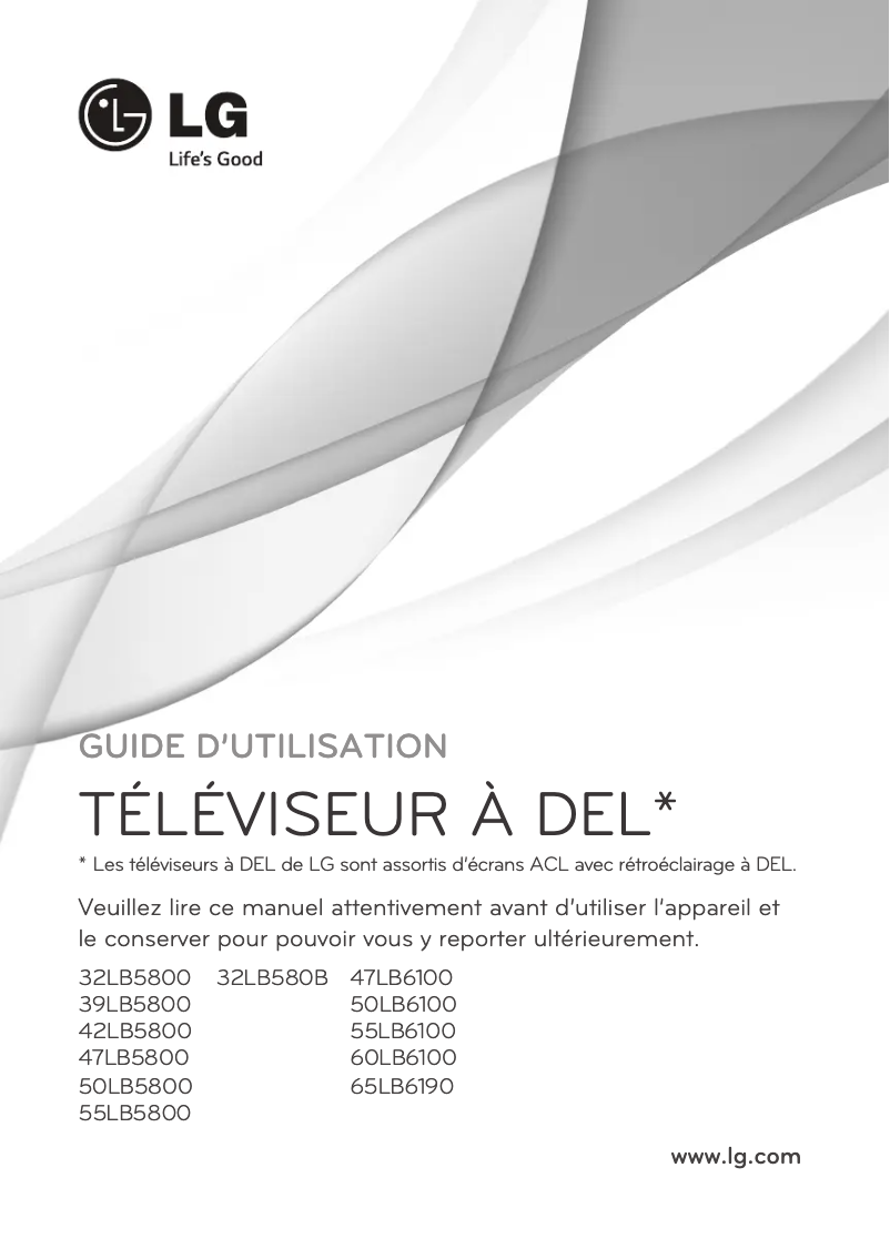 Página 1 del manual Manual de usuario LG 65LB6190