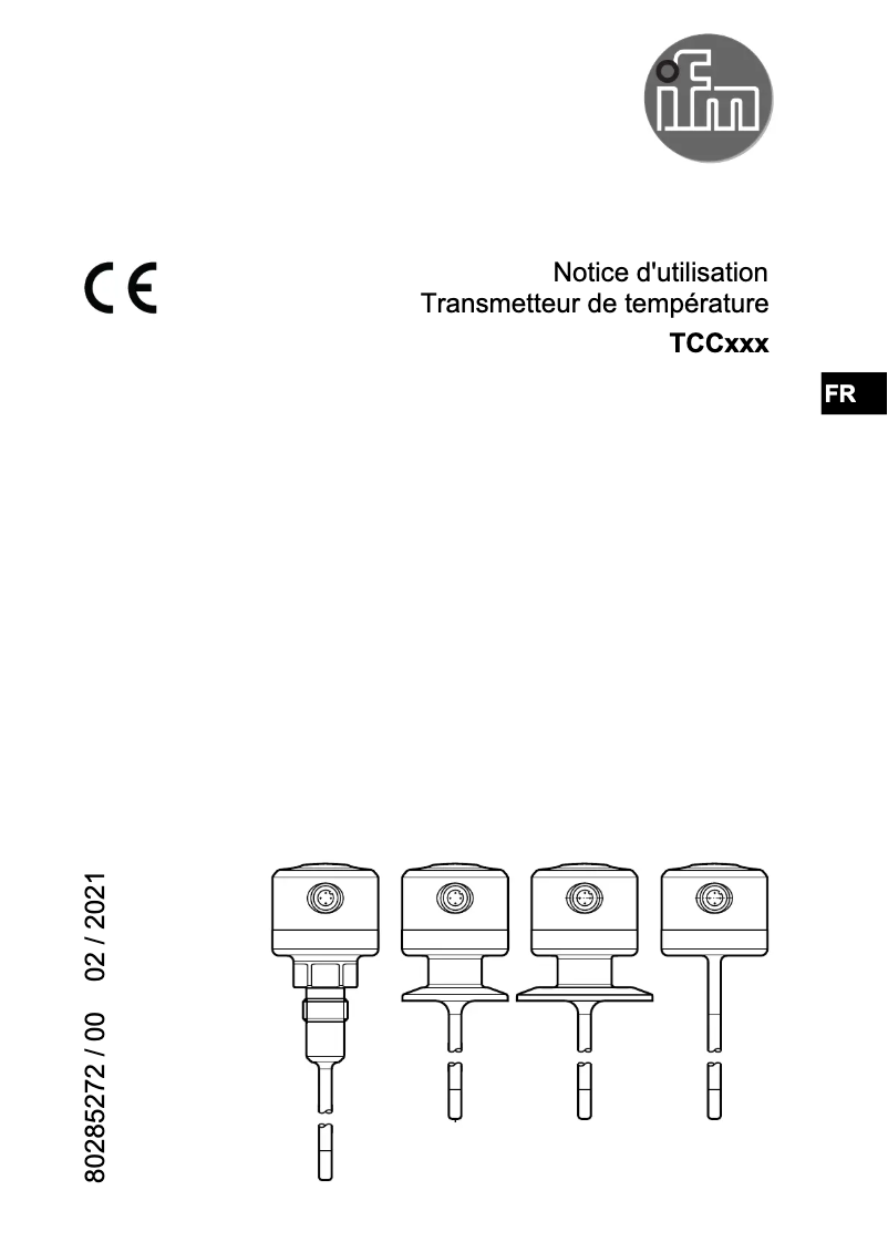 Page 1 de la notice Manuel utilisateur IFM TCC261