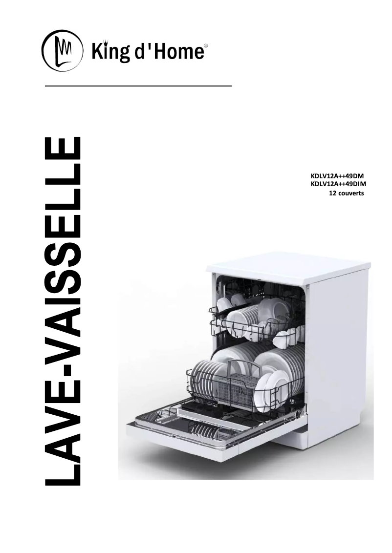 Page 1 de la notice Manuel utilisateur King D'Home KDLV12A++49DIM