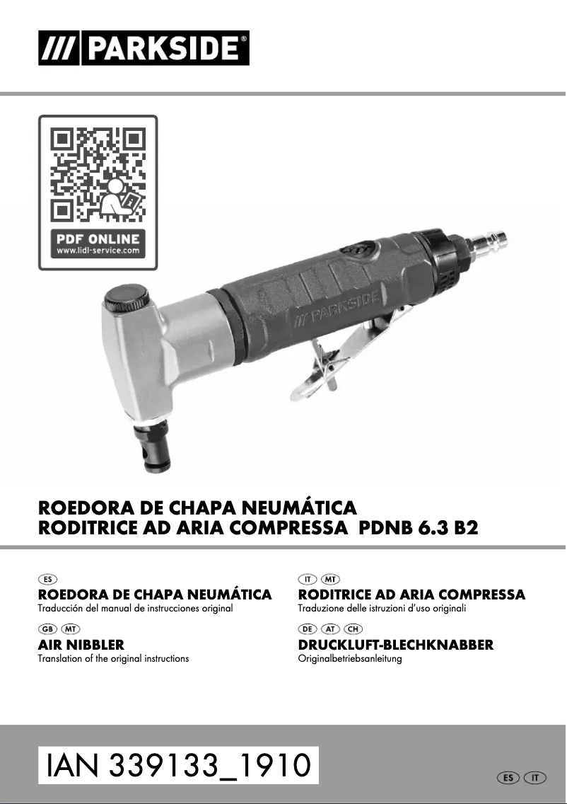 Page n°1 - Manuel utilisateur Parkside PDNE 4000 B2