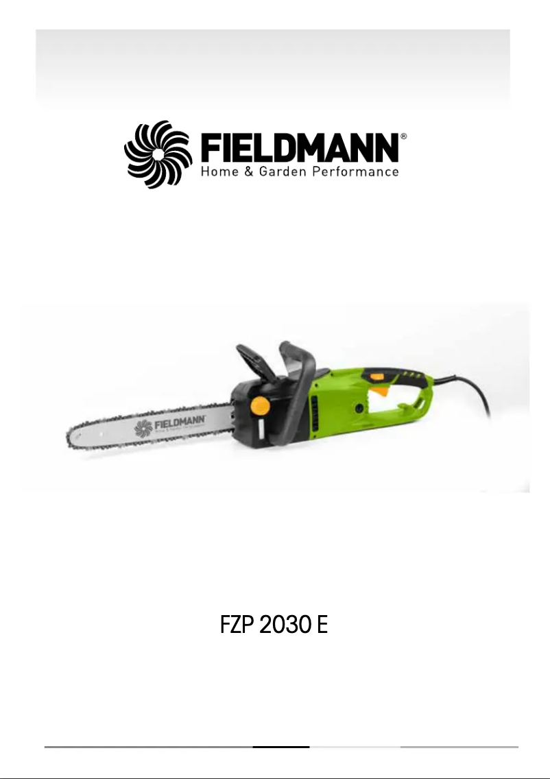 Image de la première page du manuel de l'appareil FZP 2030-E