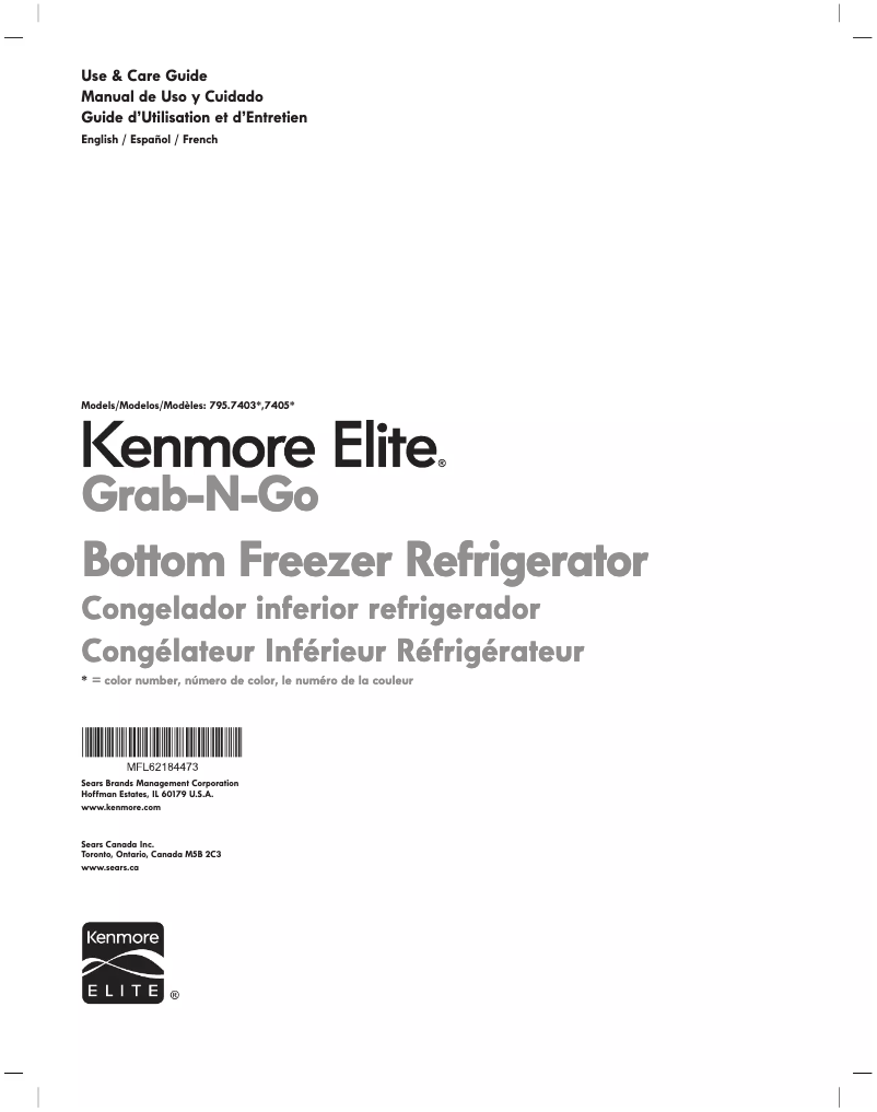 Image de la première page du manuel de l'appareil 74053