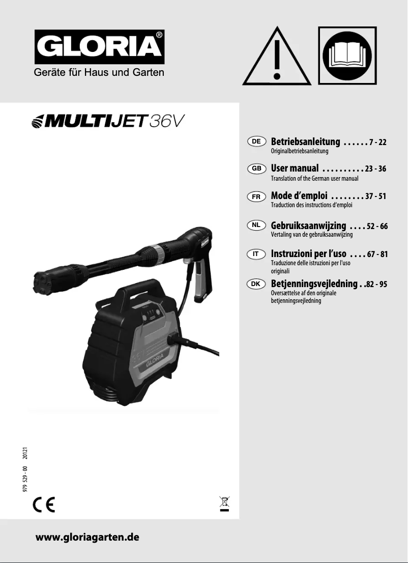 Image de la première page du manuel de l'appareil MultiJet 36V