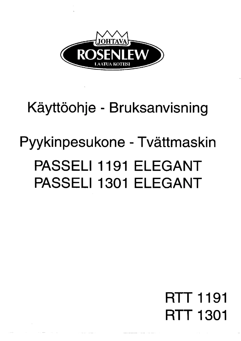 Image de la première page du manuel de l'appareil RTT1301