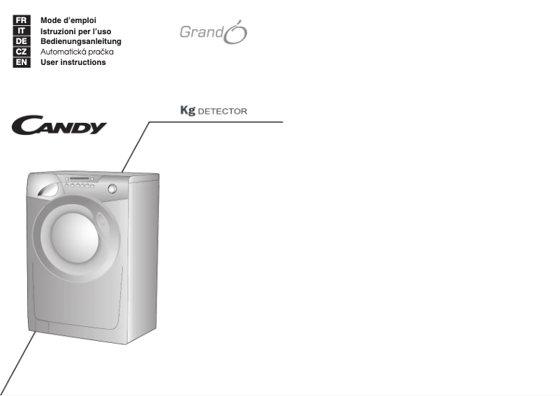 Page 1 de la notice Manuel utilisateur Candy GO 1282DS-18S