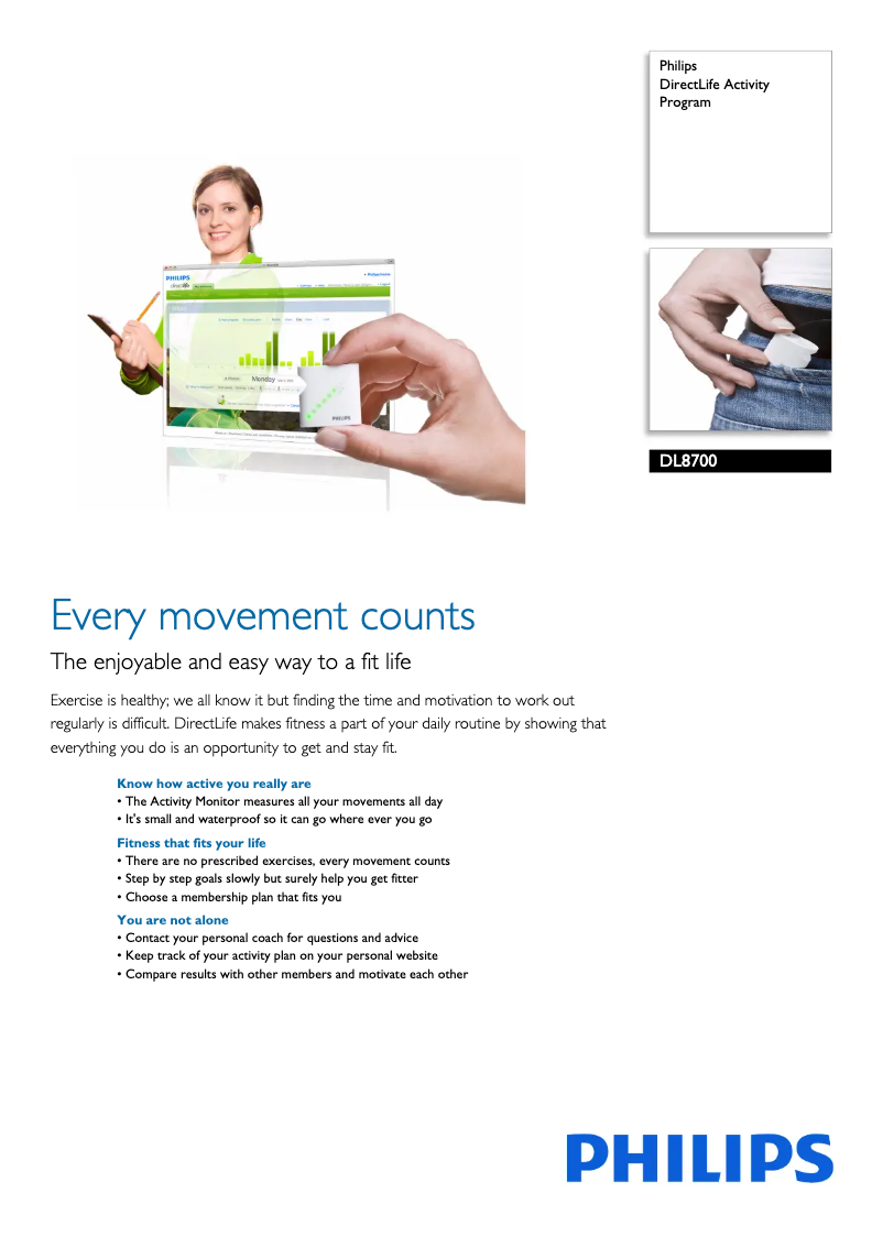 Page 1 de la notice Manuel utilisateur Philips DL8770