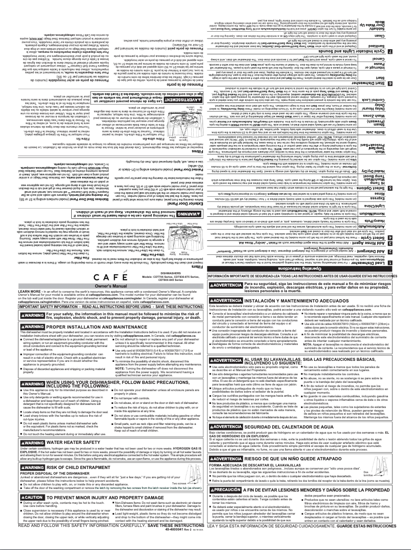 Image de la première page du manuel de l'appareil CDT855P2NS1