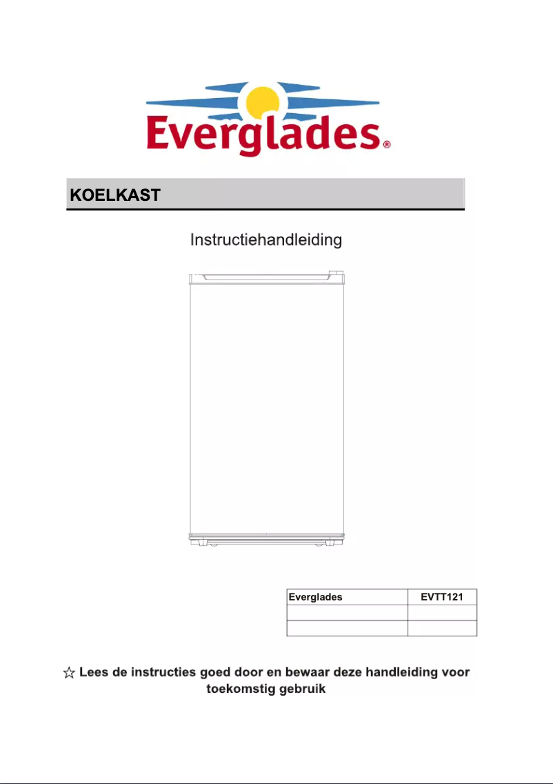 Page 1 de la notice Manuel utilisateur Everglades EV-TT121