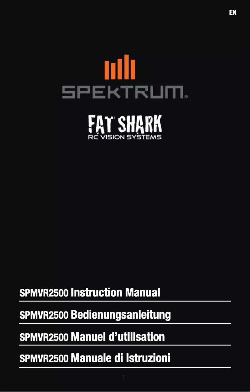 Página 1 del manual Manual de usuario Spektrum Focal