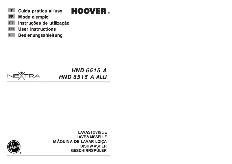 Página 1 del manual Manual de usuario Hoover HND 6515A-85S