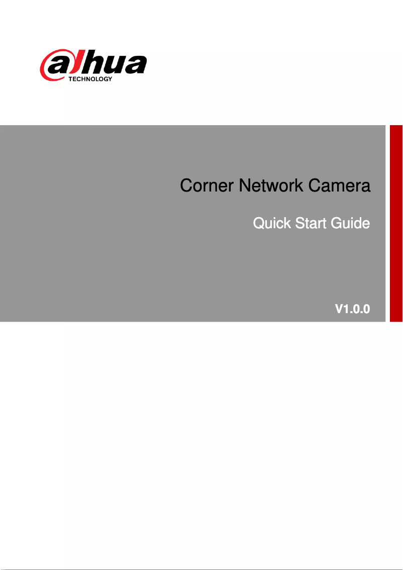 Page n°1 - Guide de démarrage rapide Dahua Technology DH-IPC-HCBW8442N