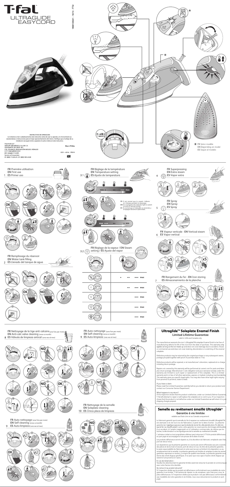 Image de la première page du manuel de l'appareil SuperGlide Easycord FV4493