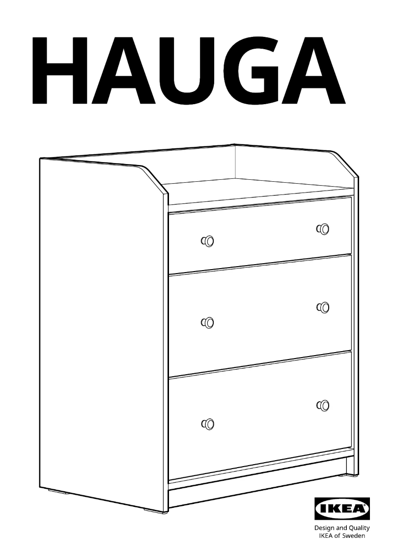 Page 1 de la notice Manuel utilisateur Ikea HAUGA 004.569.00
