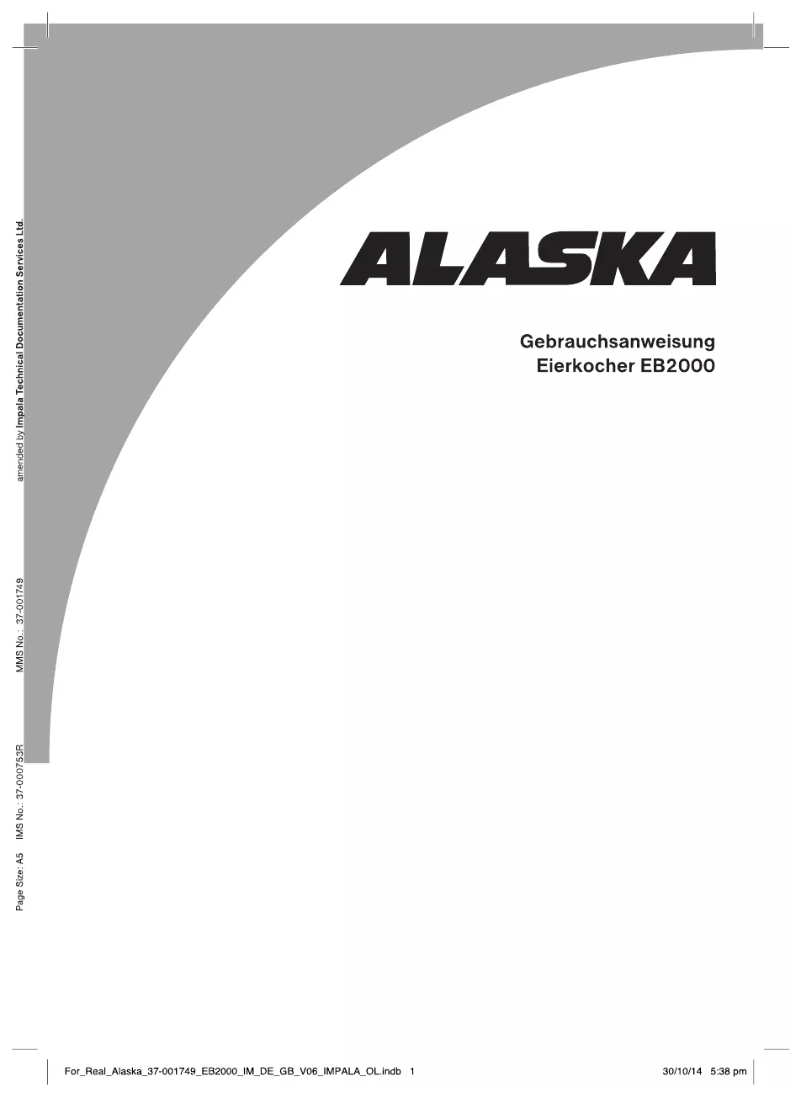 Page 1 de la notice Manuel utilisateur Alaska EB2000