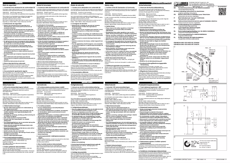 Image de la première page du manuel de l'appareil PSR-MC40-3NO-1DO-24DC-SC