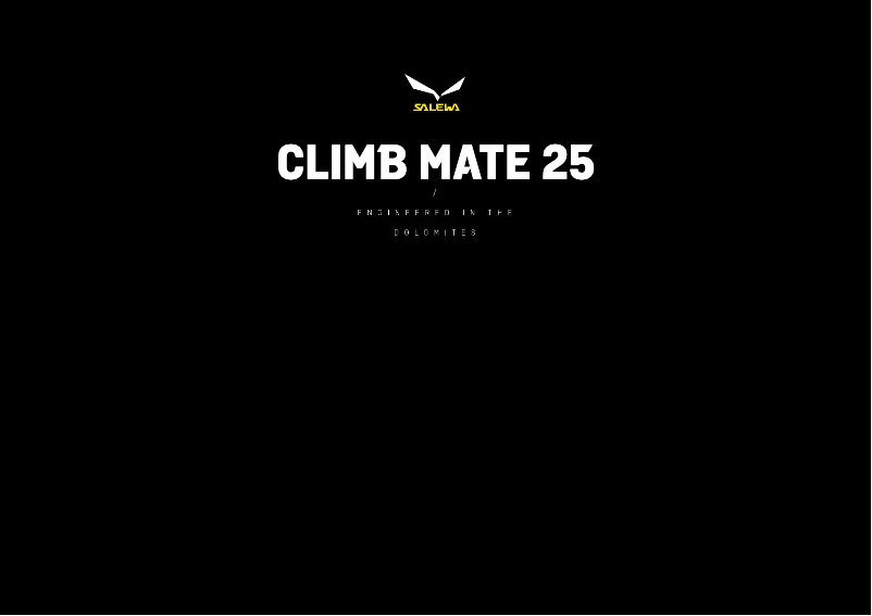 Image de la première page du manuel de l'appareil Climb Mate 25