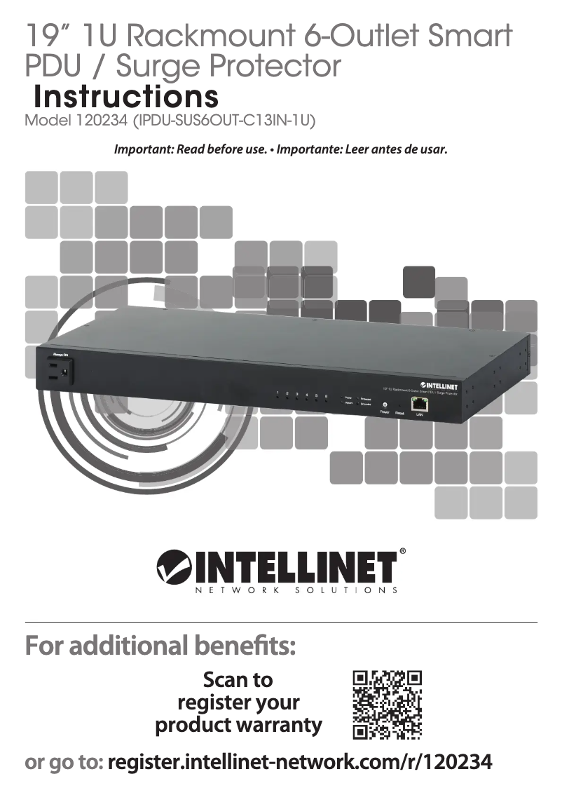 Page n°1 - Manuel utilisateur Intellinet 120234